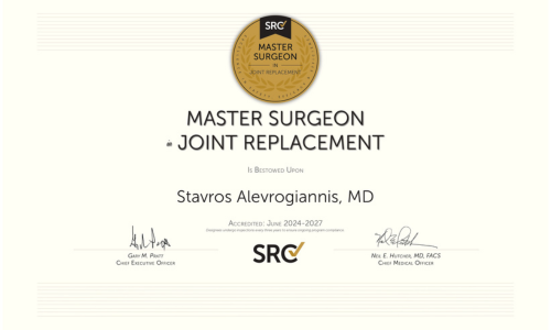 Δρ. Αλευρογιάννης Σταύρος - Master Surgeon Πιστοποιήση